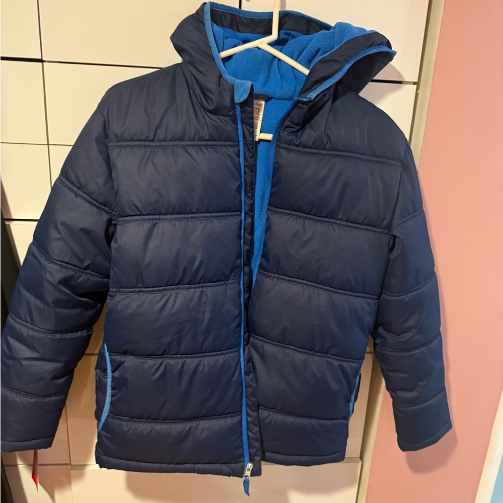 Kids Navy Blue Puffer Jacket